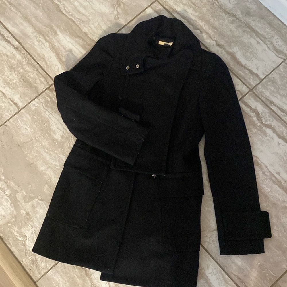Size Small Vintage DKNY Winter Jacket Asymmetrical Zipper
